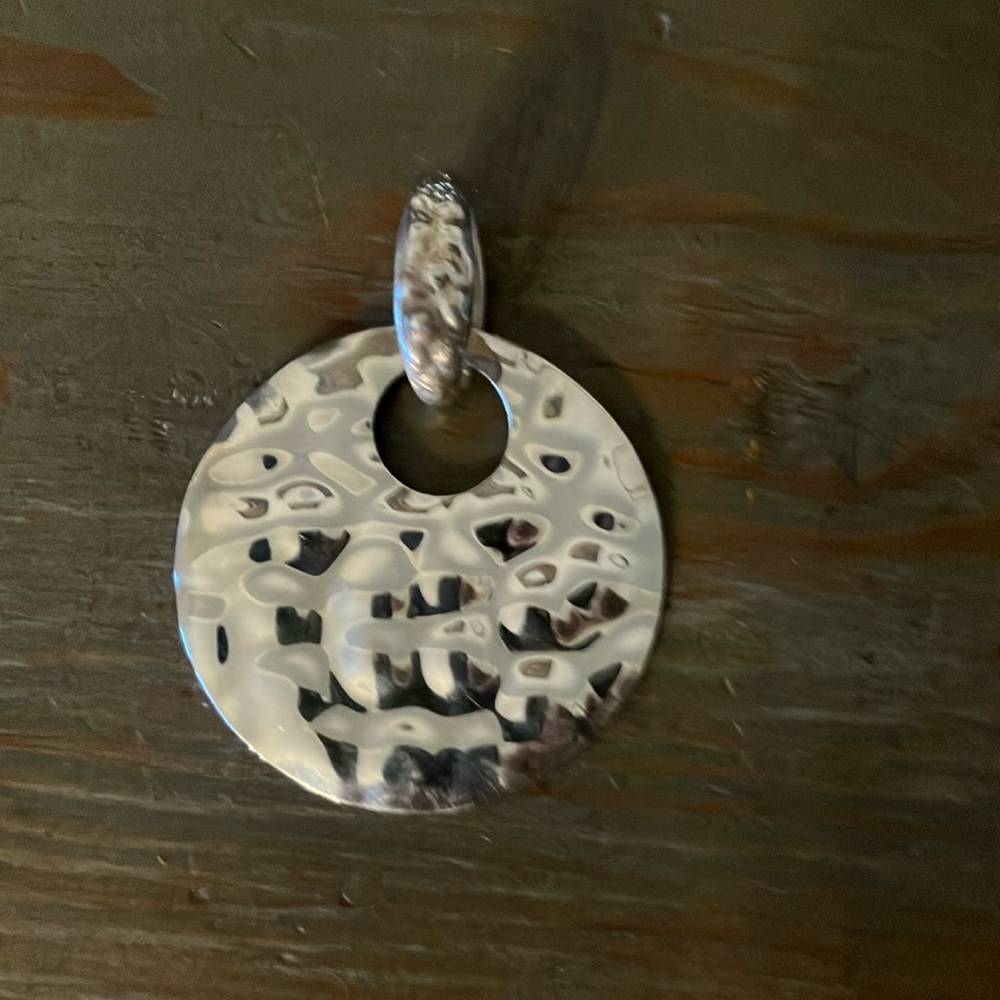 RLM Studios Sterling Silver Hammered  Pendant